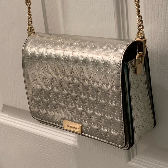 Michael Kors Gusset Crossbody/Clutch, Champagne - Picture 6 of 7